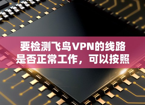 要检测飞鸟VPN的线路是否正常工作，可以按照以下步骤进行检查