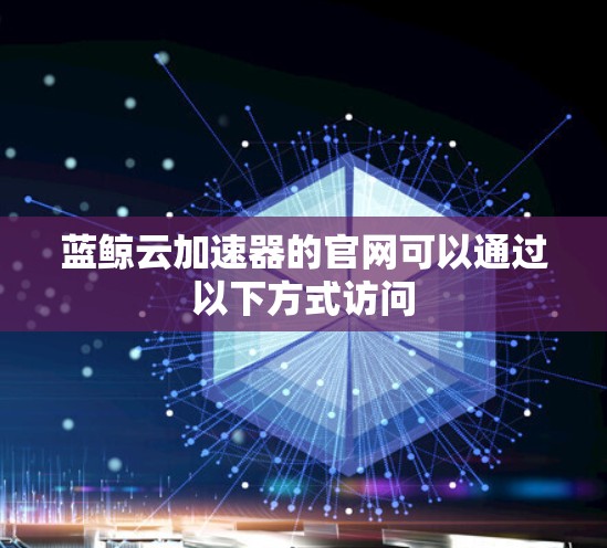 蓝鲸云加速器的官网可以通过以下方式访问