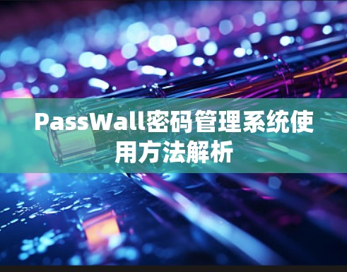 PassWall密码管理系统使用方法解析